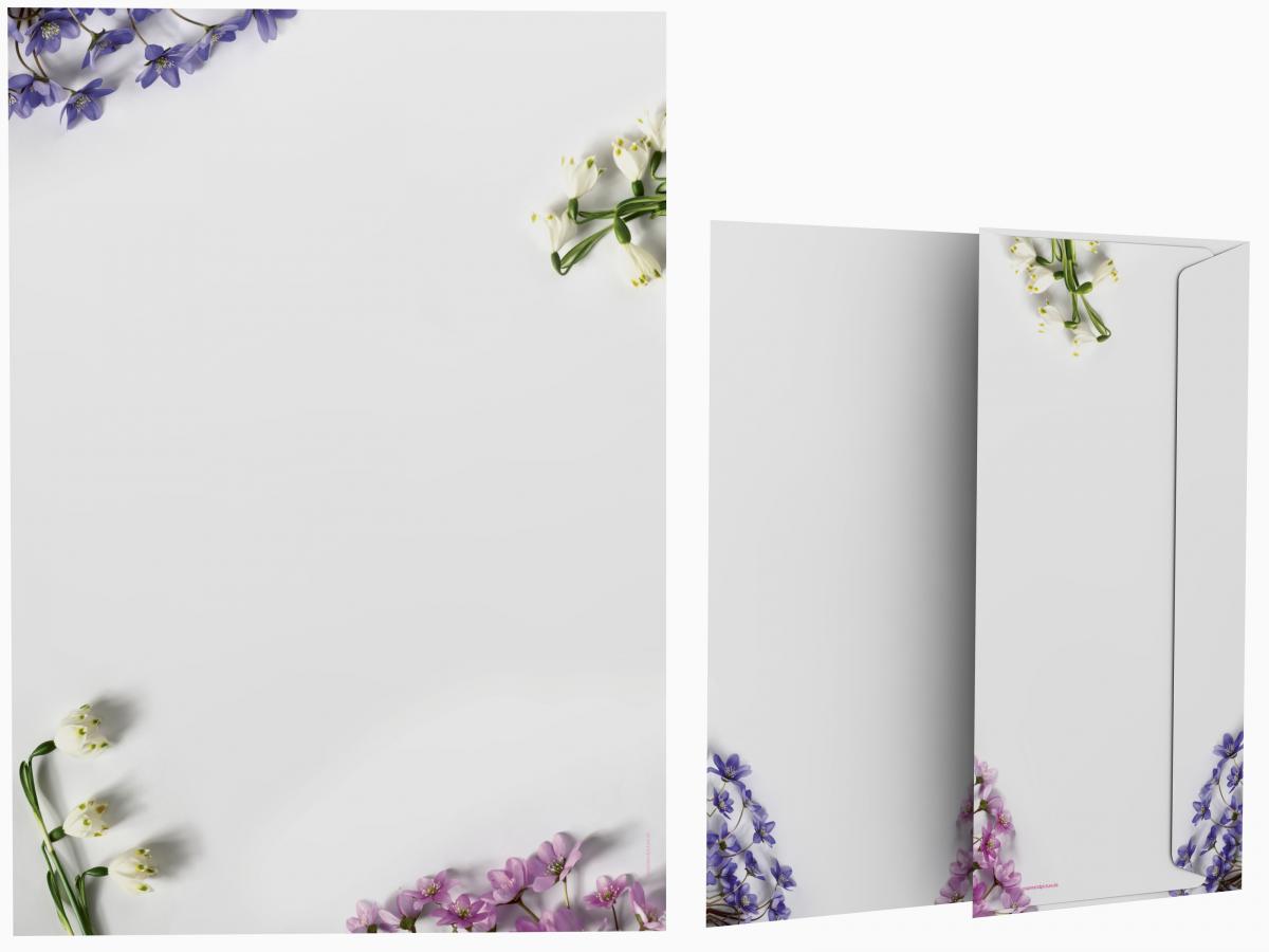 Spring Flowers Stationery  Writing paper